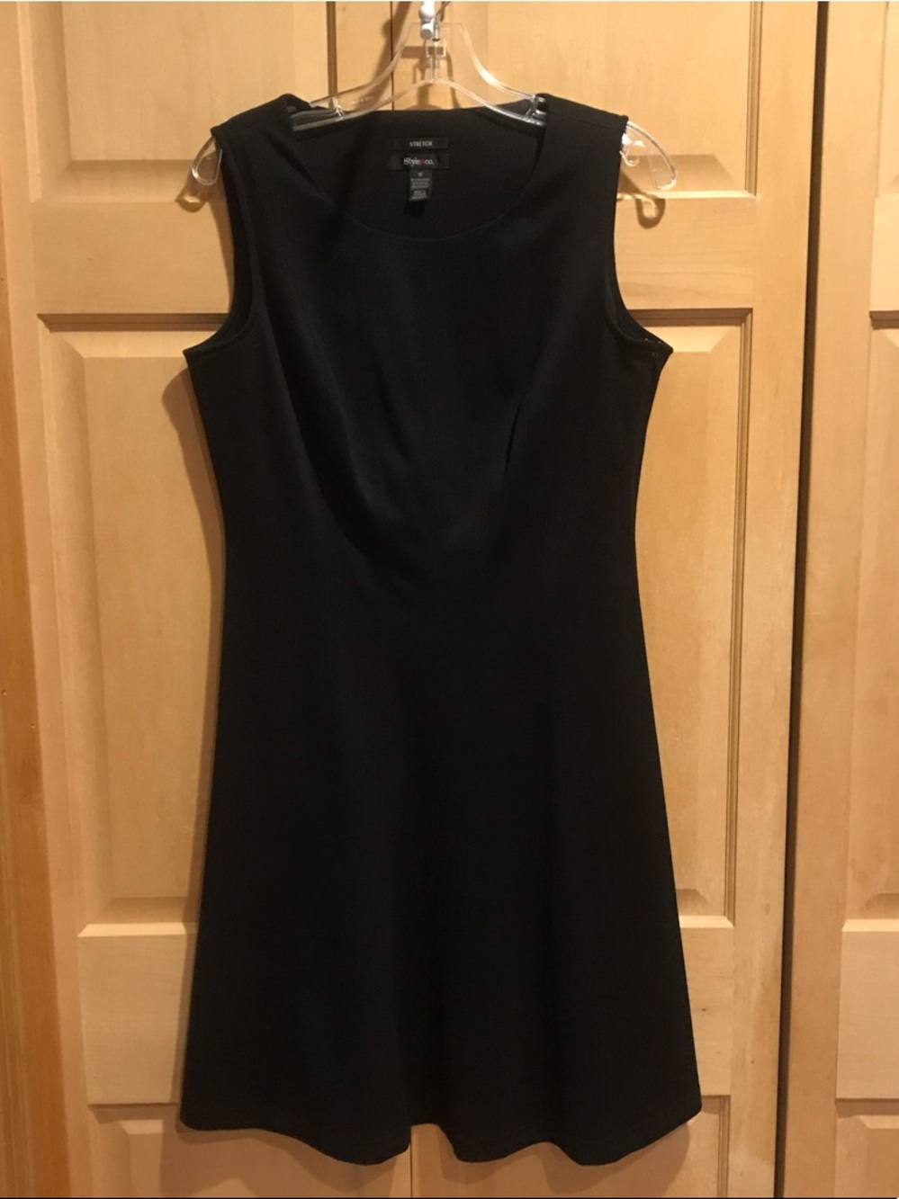 Style & Co. Black Sleeveless Midi Dress